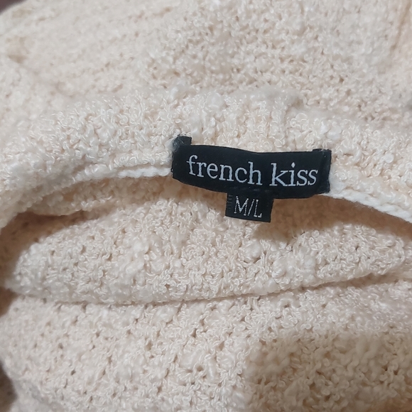 Distressed Destroyed Oversized Thick Knit Hooded Cropped Sweater by French Kiss - Picture 9 of 12